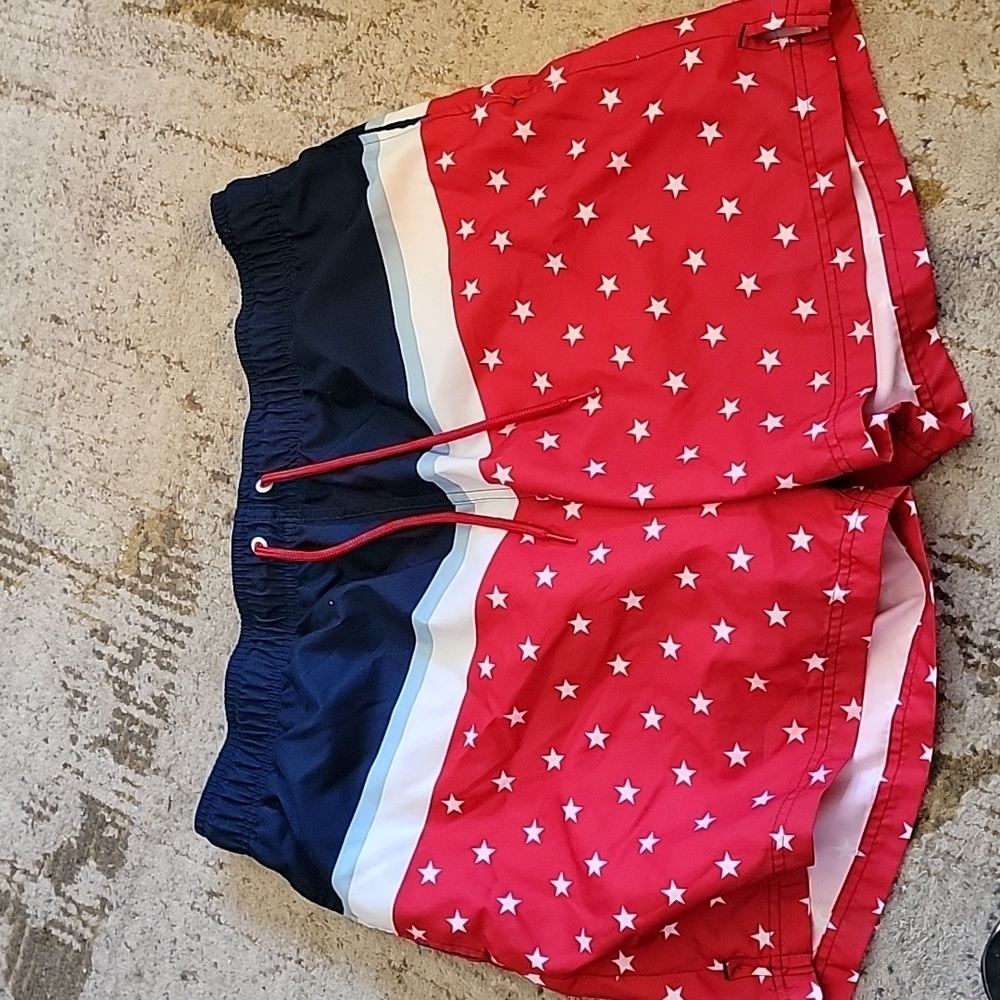 George Americana Mens Swim Truncks